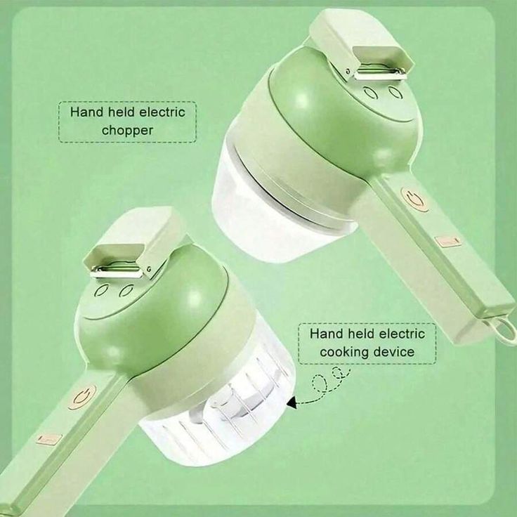 4 in 1 Portable Electric Vegetable Cutter Set