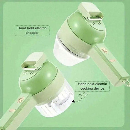 4 in 1 Portable Electric Vegetable Cutter Set