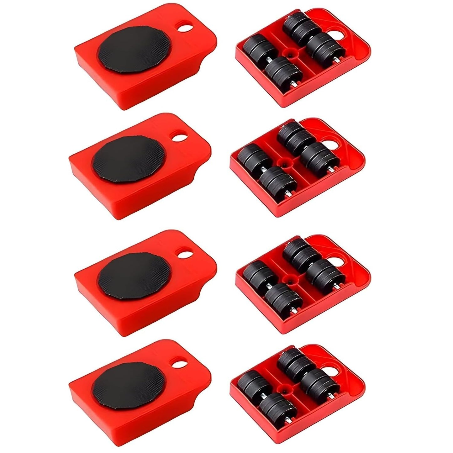 Furniture Lifting Moving Wheel - Heavy Duty Pads Easy and Safe Moving Slider Tools for Shifting Washing Machines, Fridge, Sofa and Wardrobes | Max Load 150KG/331LBS Only Wheel Pad, Pack of 4 GenzVybs