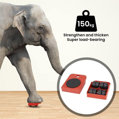 Furniture Lifting Moving Wheel - Heavy Duty Pads Easy and Safe Moving Slider Tools for Shifting Washing Machines, Fridge, Sofa and Wardrobes | Max Load 150KG/331LBS Only Wheel Pad, Pack of 4 GenzVybs