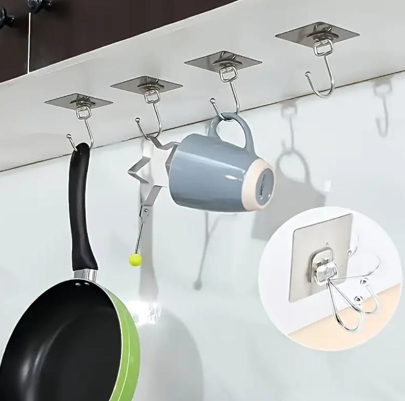 Golden Large Wall Hooks – Heavy Duty Hanging Hooks for Home & Office