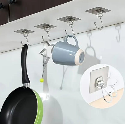 Golden Large Wall Hooks – Heavy Duty Hanging Hooks for Home & Office