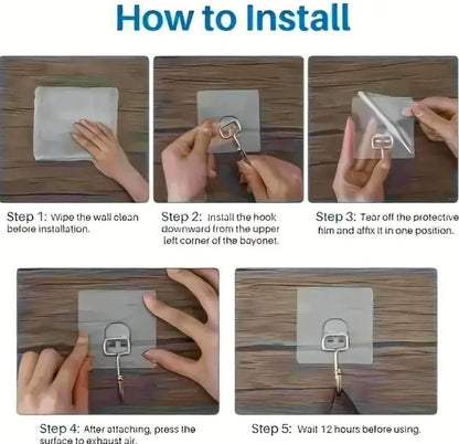 Golden Large Wall Hooks – Heavy Duty Hanging Hooks for Home & Office