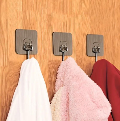 Golden Large Wall Hooks – Heavy Duty Hanging Hooks for Home & Office