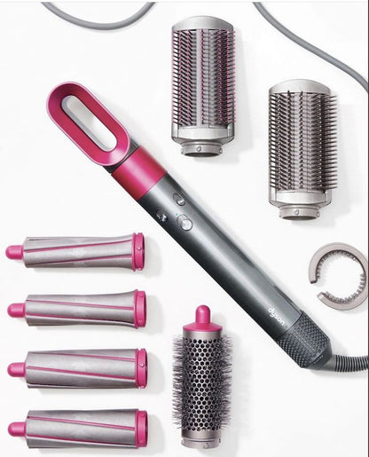 5 in 1 Multifunctional Hair Dryer Styling Tool, Detachable 5-in-1 Multi-Head Hot Air Comb, The Negative Ion Automatic Suction Hair Curler